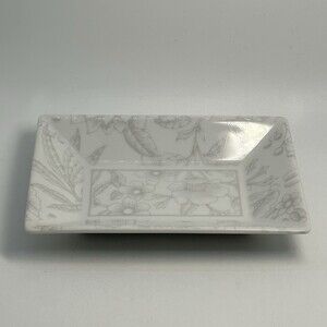 Rare Tiffany & Co Clinique Porcelain Trinket Jewelry Vanity Tray Plate Soap Dish